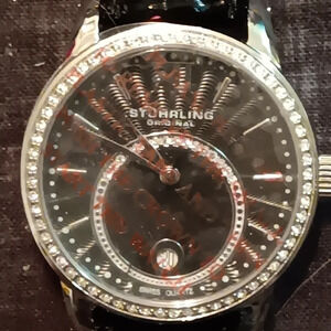 Brand New Sturhling Iced Out Womens Watch